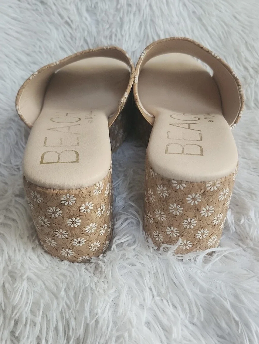 BEACH by Matisse Womens Terry Floral Platform Clog Dress Sandals Size 9 Heel 3